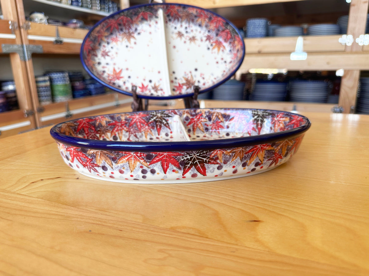 CLEARANCE Unikat 11” Divided Serving Dish