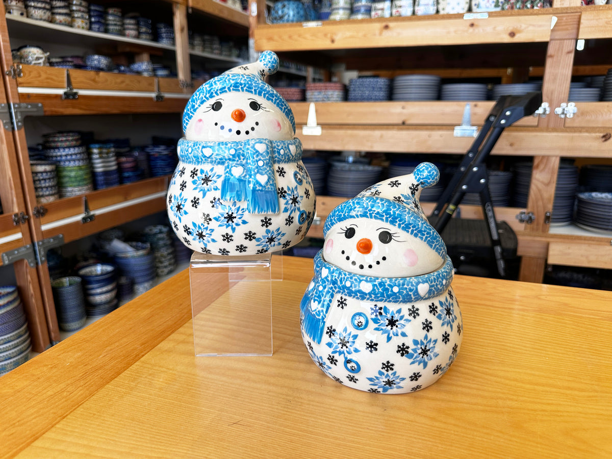 CLEARANCE Large Unikat Snowman Jar