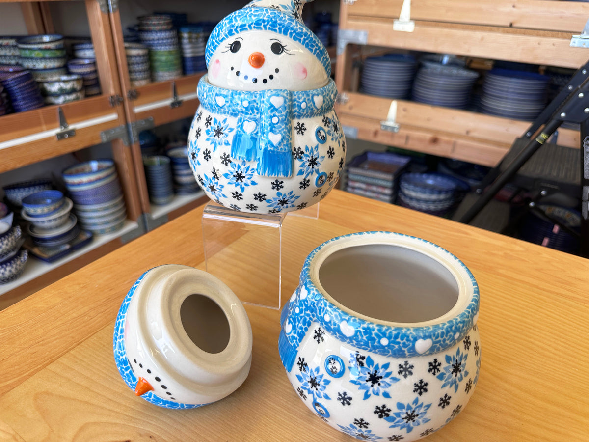 CLEARANCE Large Unikat Snowman Jar