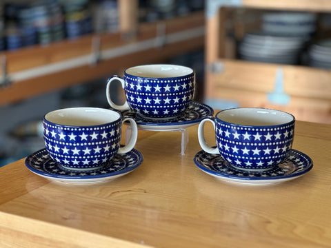 CLEARANCE 13 oz Cup and Saucer Set