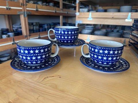 CLEARANCE 13 oz Cup and Saucer Set