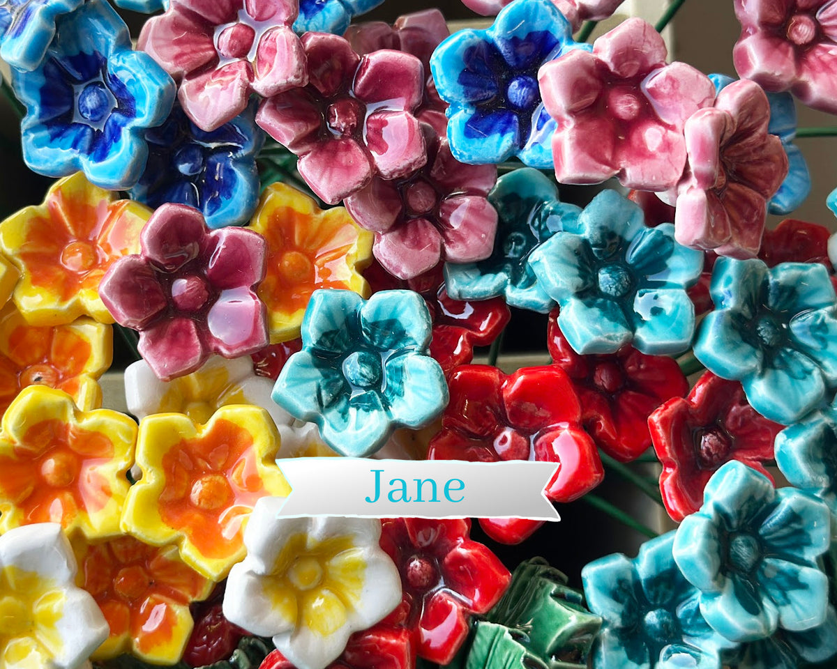 Small "Jane" Ceramic Flower