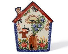 Unikat Halloween House Plate