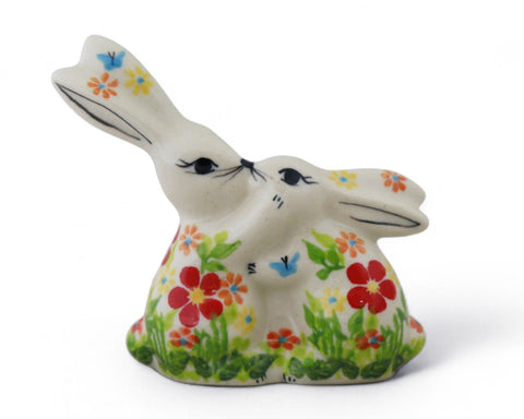 Unikat Kissing Bunny Figure