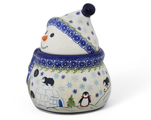 Large Unikat Snowman Canister