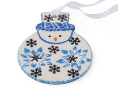 Unikat Flat Snowman Ornament