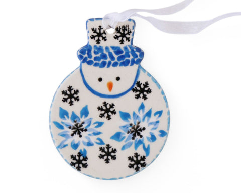 Unikat Flat Snowman Ornament