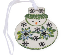 Unikat Flat Snowman Ornament