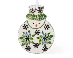 Unikat Flat Snowman Ornament