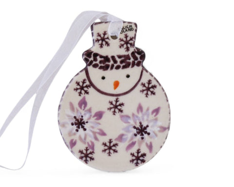 Unikat Flat Snowman Ornament