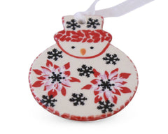 Unikat Flat Snowman Ornament