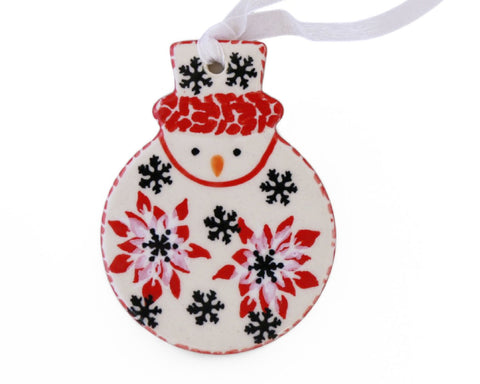 Unikat Flat Snowman Ornament