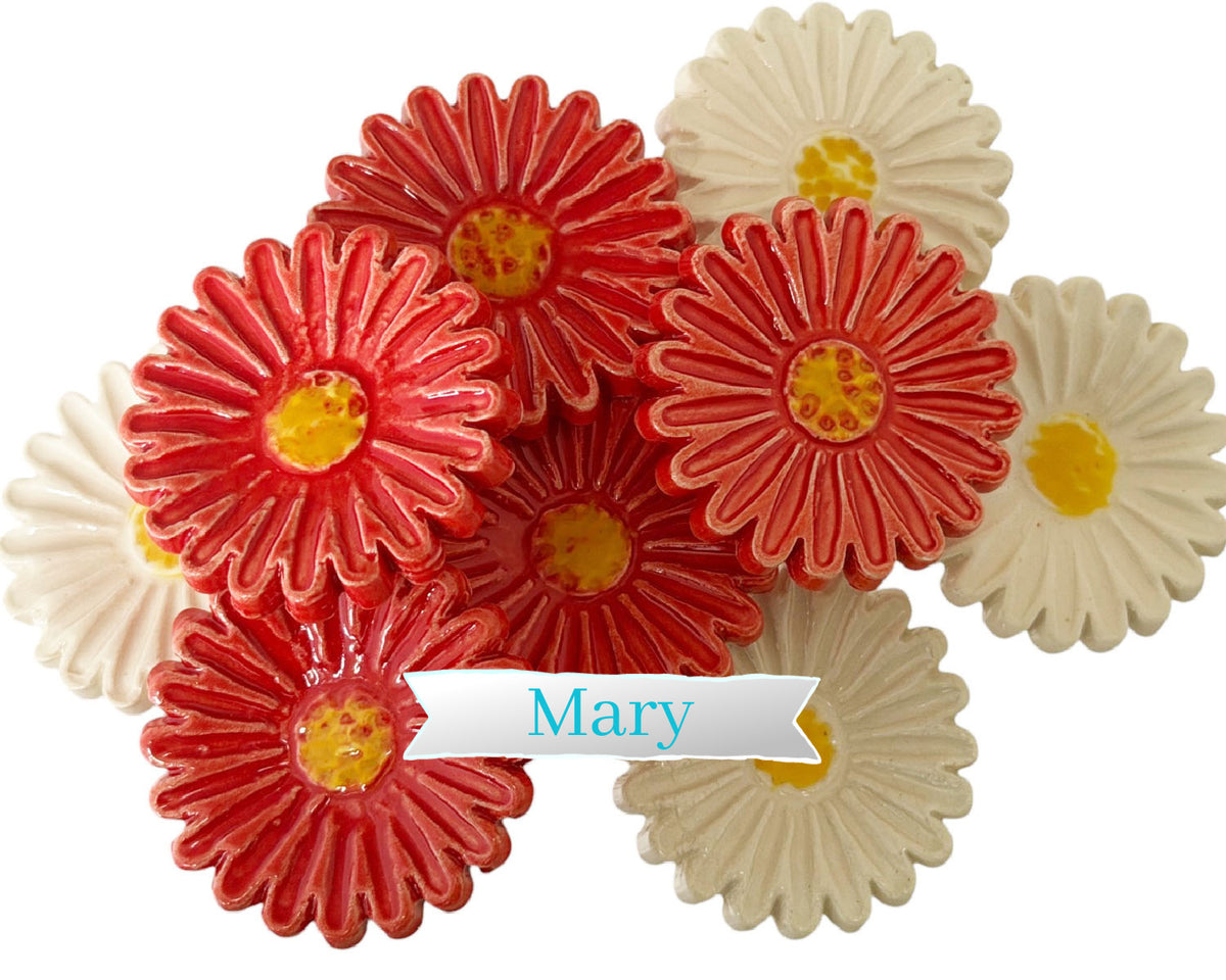 Medium "Mary" Ceramic Flower