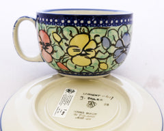 Unikat 13 oz Latte Cup and Saucer Set